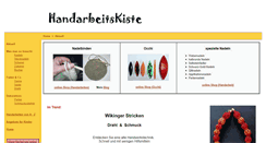 Desktop Screenshot of handarbeitskiste.de